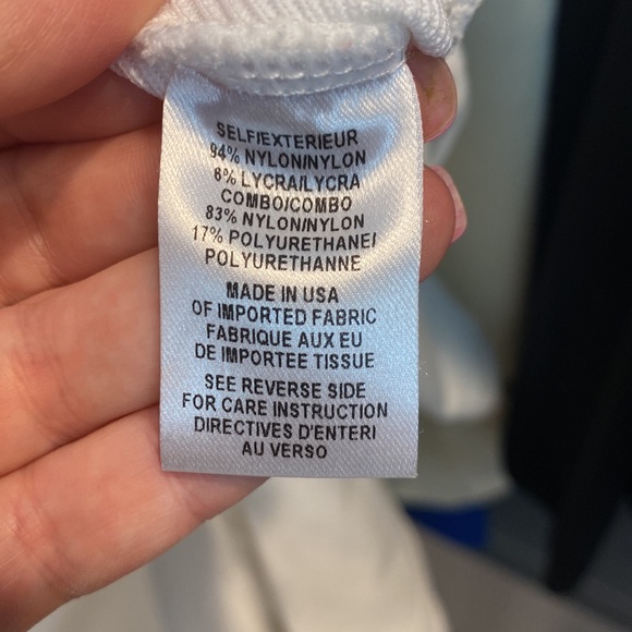 Theory 38 size medium white mesh trimmed romper - Picture 11 of 12